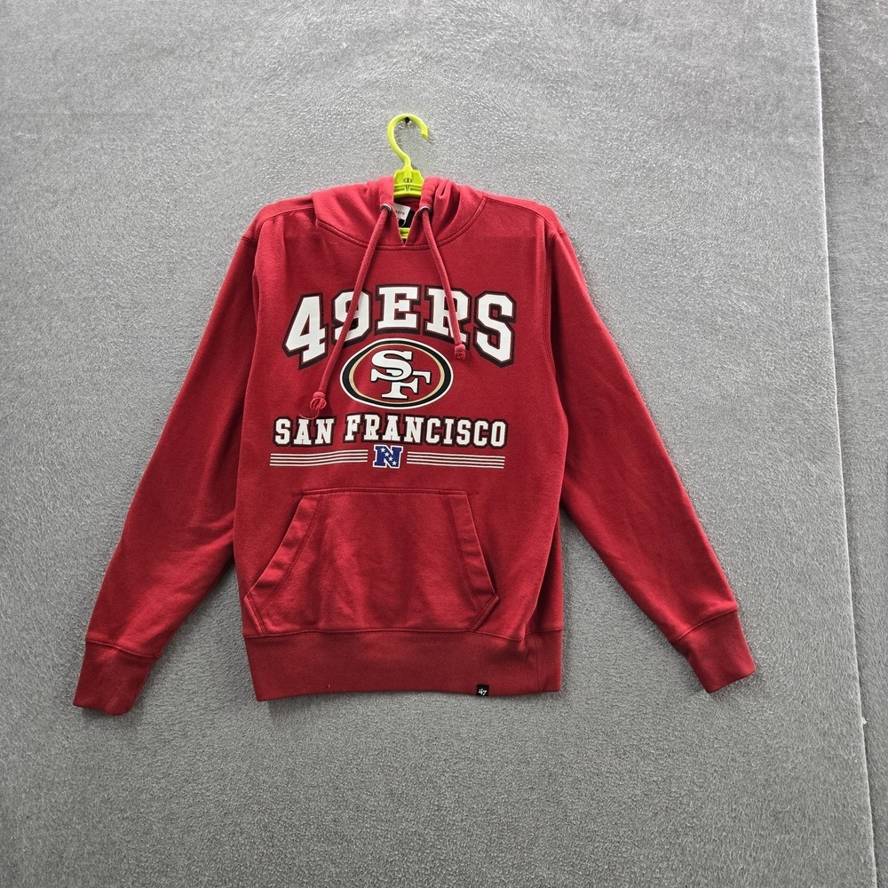 San Francisco 49ers Men Hoodie SMALL Red 47 Fleece Team Logo Activewear